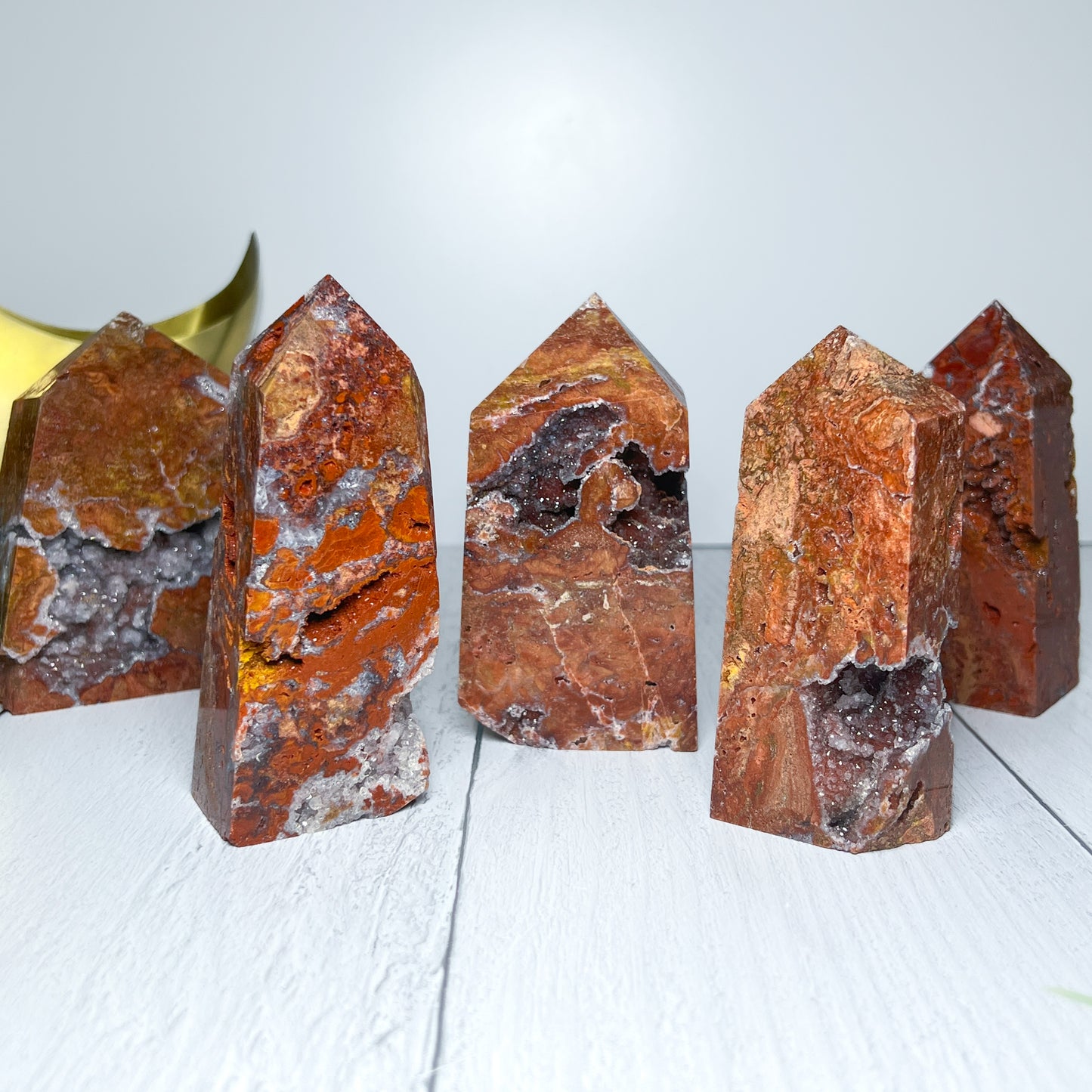 Druzy Jasper Towers