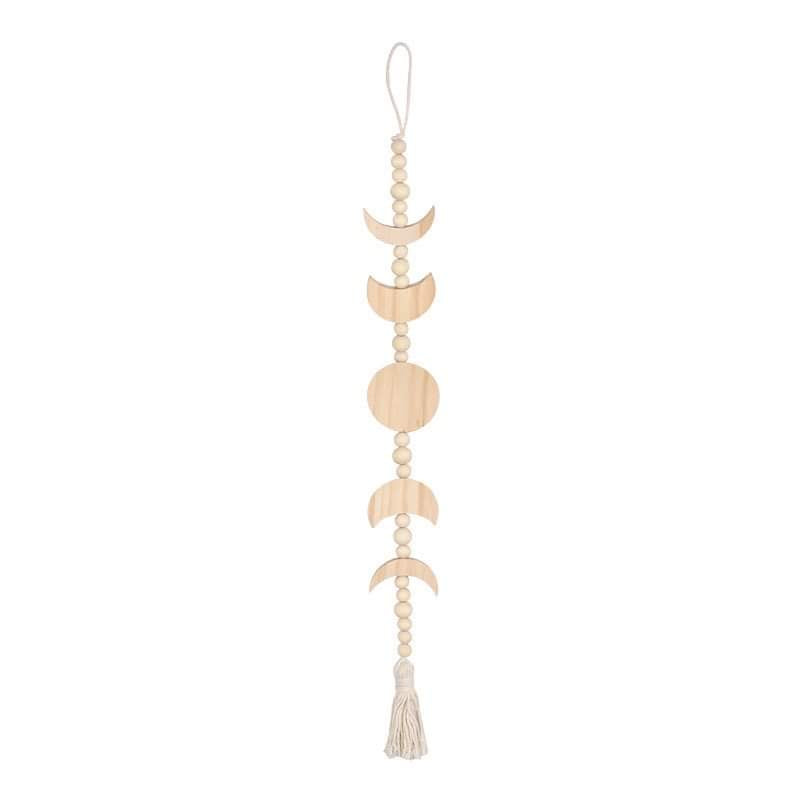 Wood Moon Phase Wall Hanging