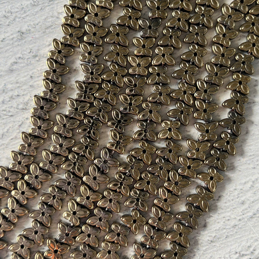 Drilled Hematite Butterfles